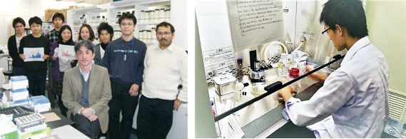 神取 秀樹 教授や研究室の様子の写真