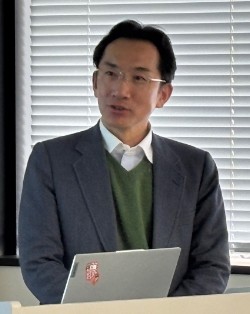 顧問の中村修一先生より、今年度最後の交流会開催にあたり、ご挨拶がありました。