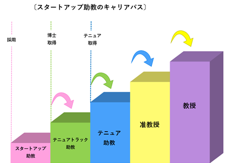 スタートアップ助教のキャリアパス