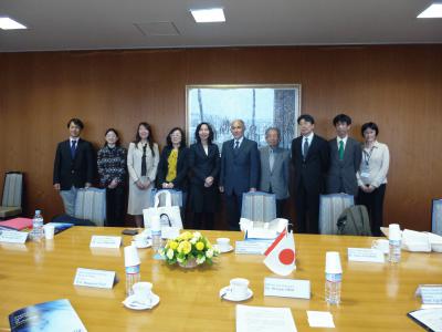 Meeting with Vice-President Dr. UKAI and our Professors.JPG