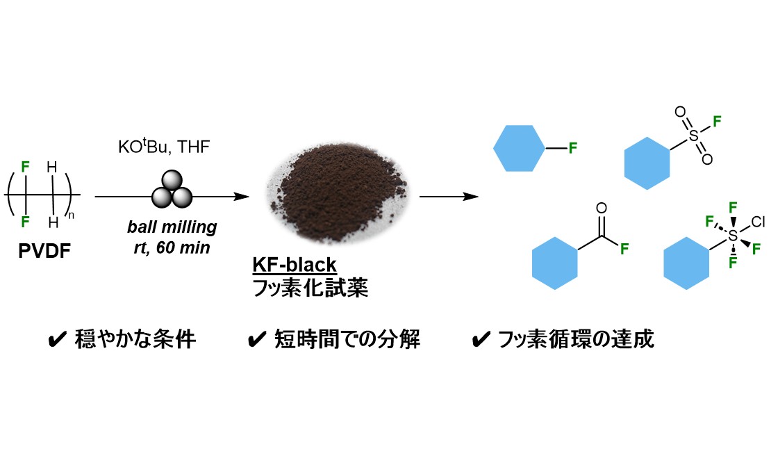 フルオロプラスチックの室温分解と再利用に成功 ―高い安全性と持続可能性を両立したフッ素資源循環に貢献―