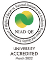 NIAD-UE UNIVERSITY ACCREDITED